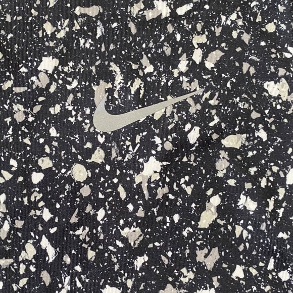 Nike Womens Black & White Abstract Print Dri-Fit Leggings With Zipper Pocket MED - Picture 3 of 6